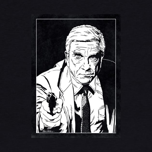 FRANK DREBIN - The Naked Gun (Black and White) by Famous Weirdos